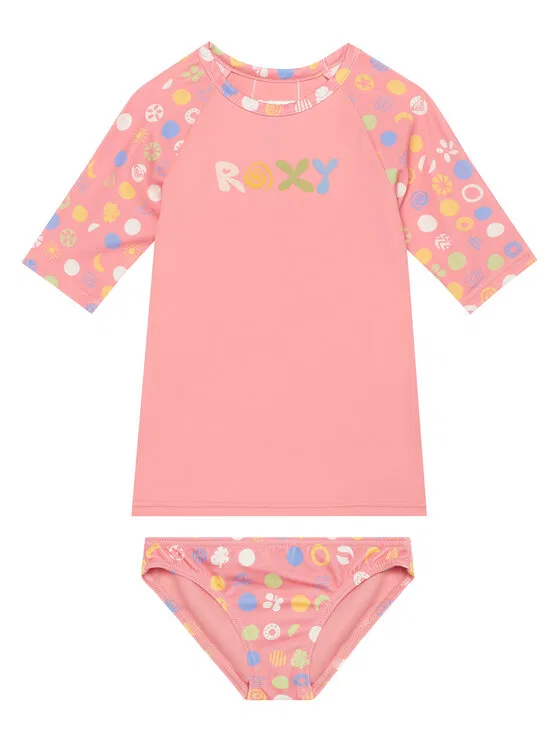 Комплект футболки и купальника Roxy Dot Roxy, розовый — фото 4