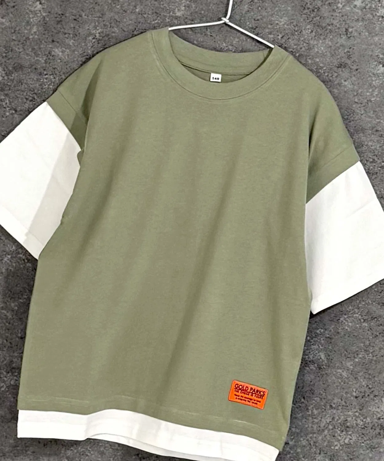 Детская футболка с имитацией многослойности, без рукавов Universal Style Wear, Charcoal — фото 3