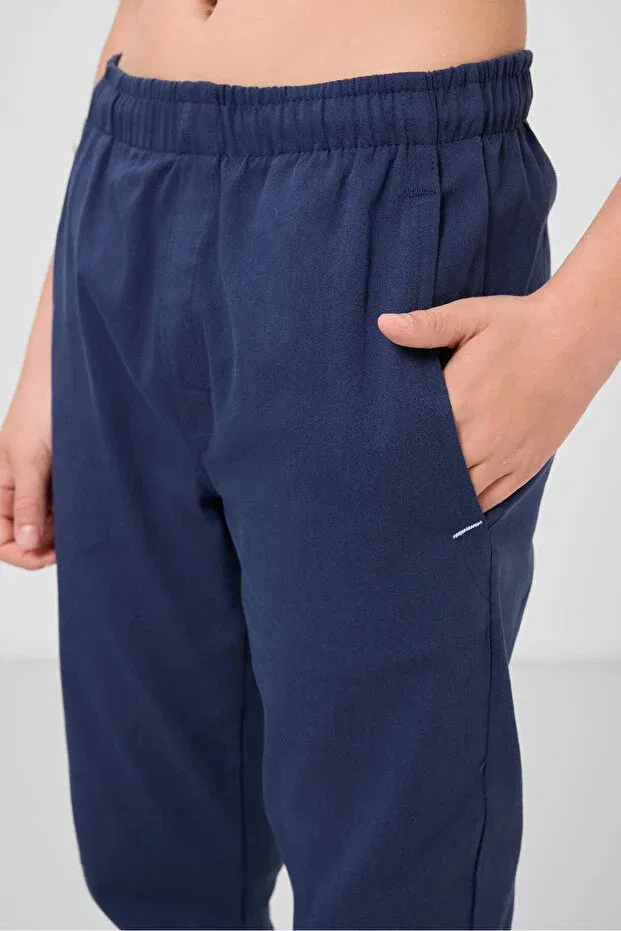 Детские брюки для мальчиков из хлопка Tommy Life, Navy Blue — фото 4