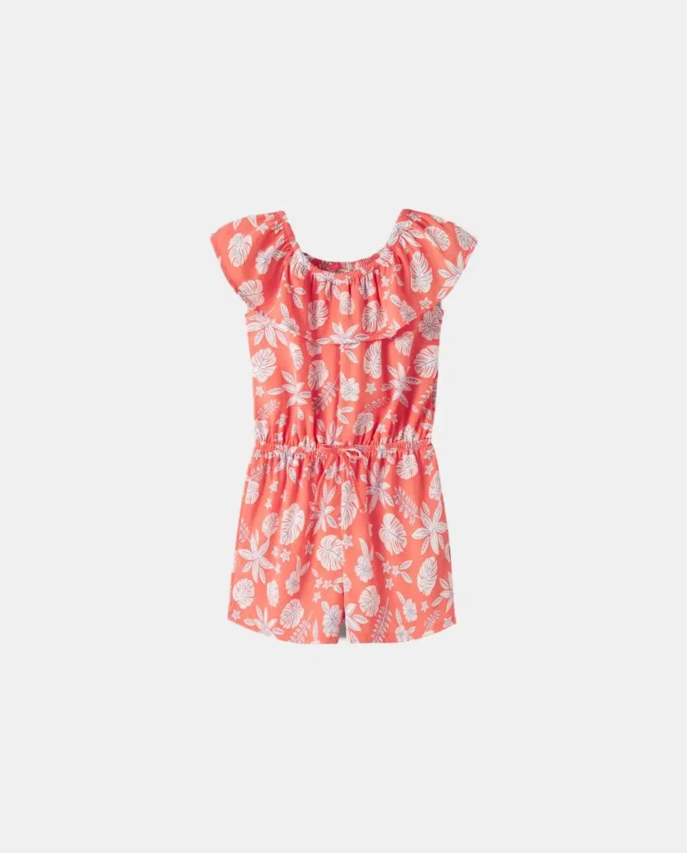 Детский комбинезон для девочек с эластичной талией name it, Coral