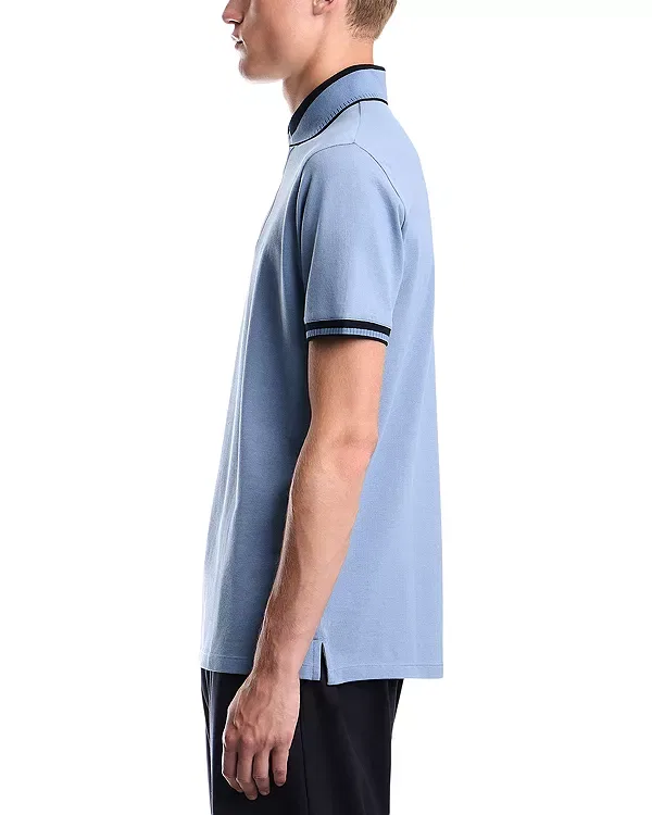 Мужское поло из пике Emporio Armani, Light Blue — фото 4