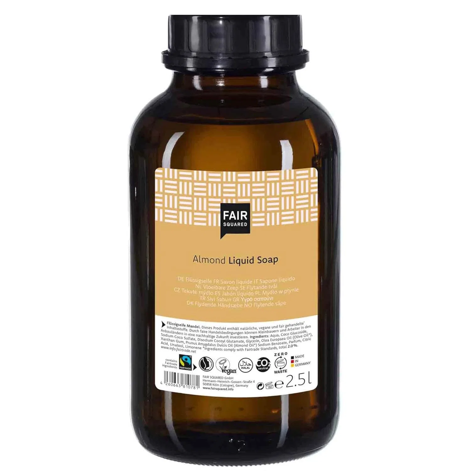 Жидкое мыло Sensitive Almond, Fair Squared, 2500 мл