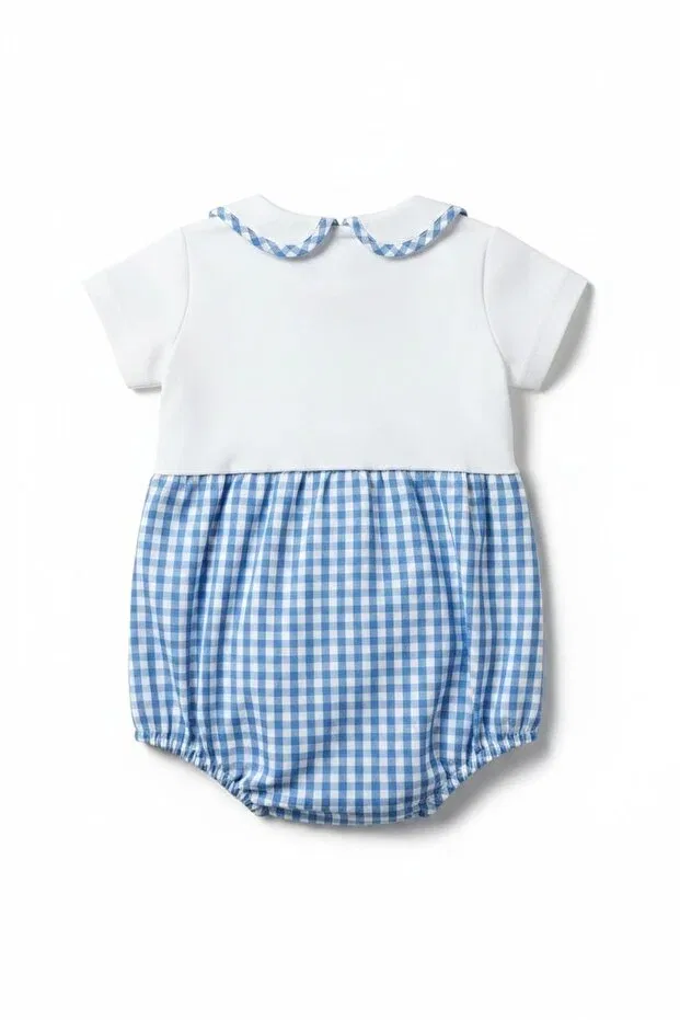 Детский комбинезон для новорожденных с принтом Little Rabbit Family Miela Kids, Royal Blue — фото 2