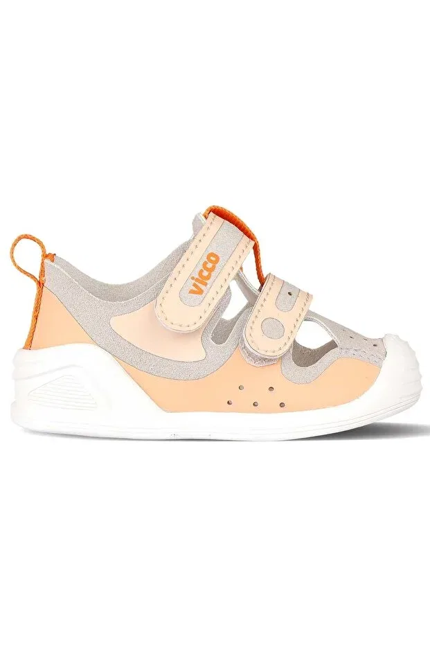 Детские кроссовки для девочек ортопедические Vicco, Beige — фото 3