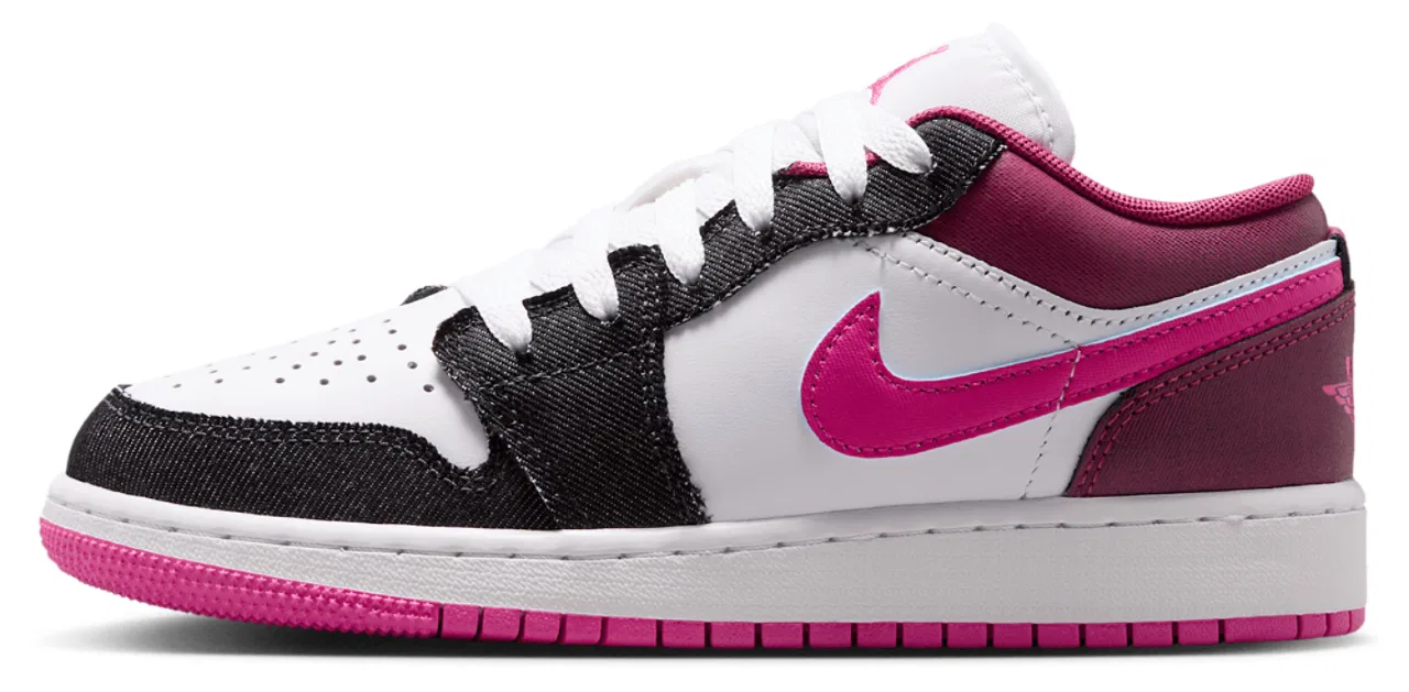 Кроссовки для девочек Air 1 Low SE Jordan, цвет Pink/Blue/White — фото 2