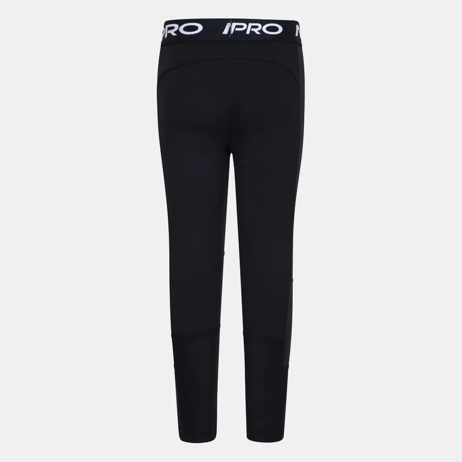 Леггинсы спортивные с длинным рукавом Nike Pro, Черный — фото 2