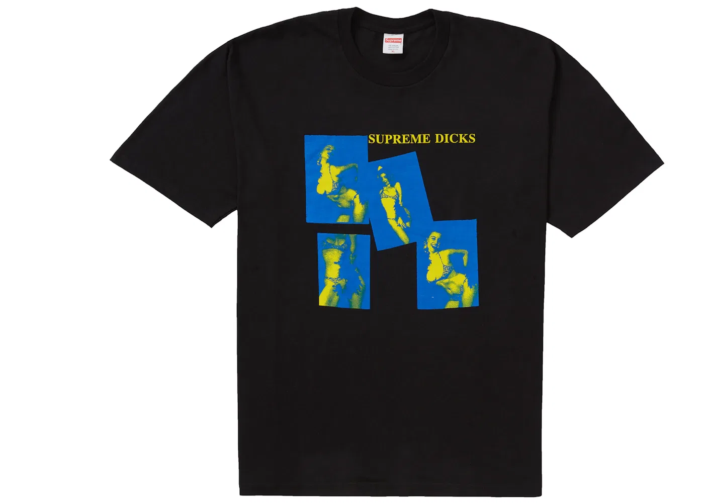 Мужская футболка с принтом Supreme Supreme Dicks Tee, Black