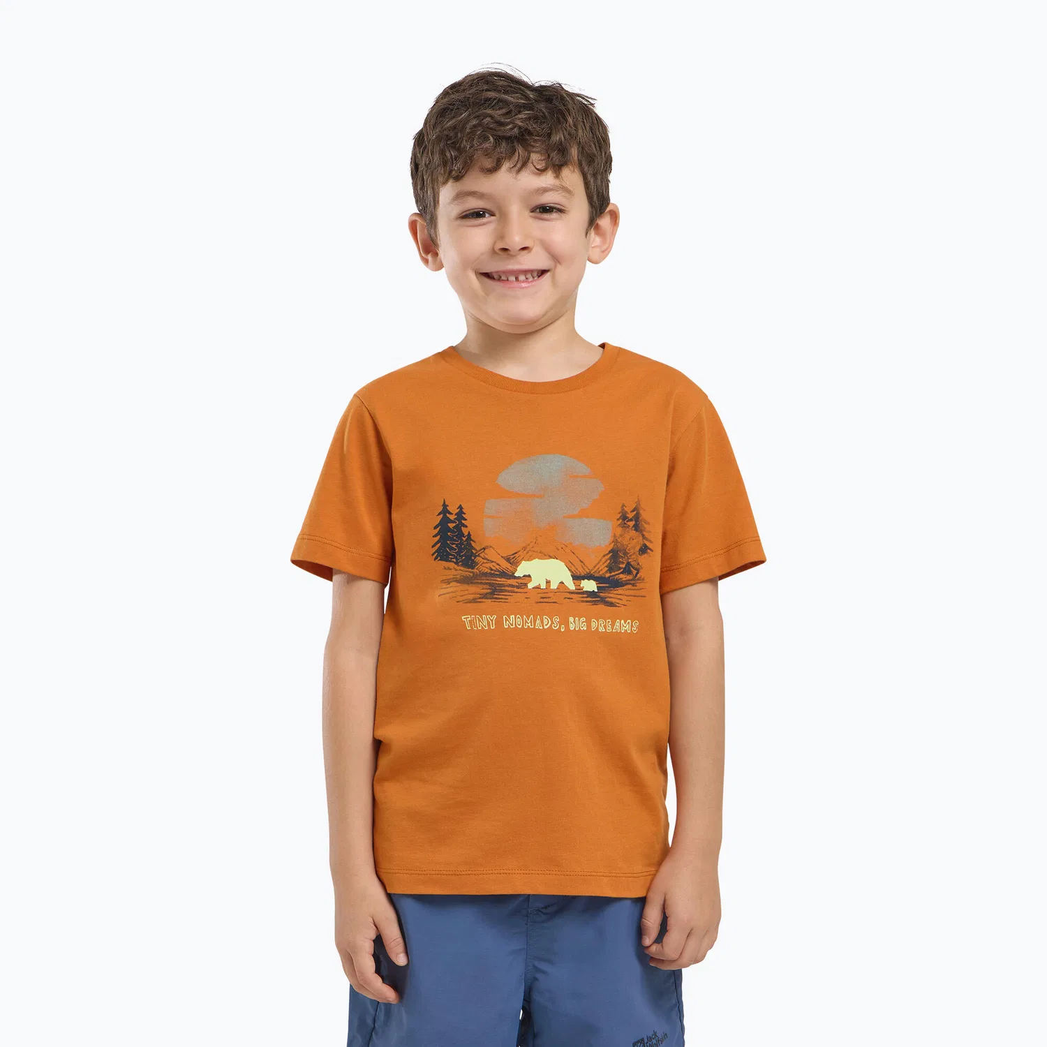 Детская футболка с принтом Graphic Cotton T Jack Wolfskin, Orange