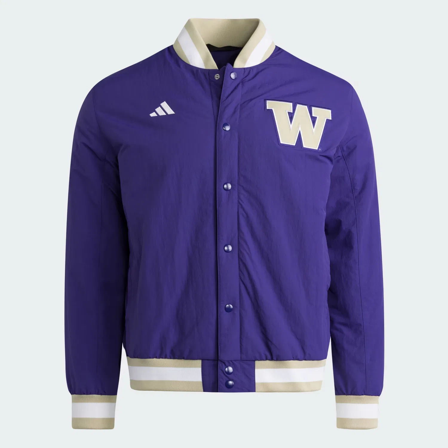 Мужская бейсбольная куртка-дагаут с логотипом Washington Huskies Adidas Performance, командный фиолетовый