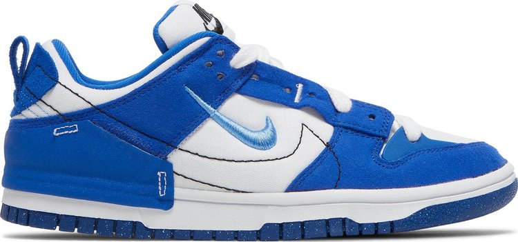 Кроссовки Nike Wmns Dunk Low Disrupt 2 'White Hyper Royal', синий - фото