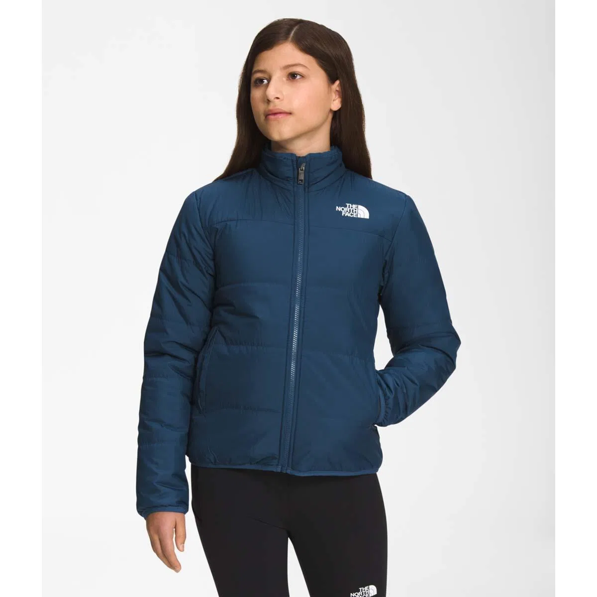 Куртка утепленная двусторонняя Mossbud The North Face, Shady Blue — фото 3