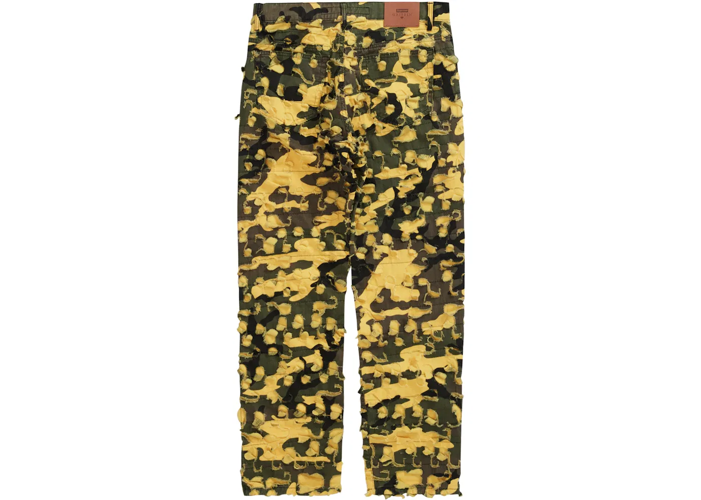 Мужские джинсы с камуфляжным принтом Jean Supreme, Yellow Camo — фото 2