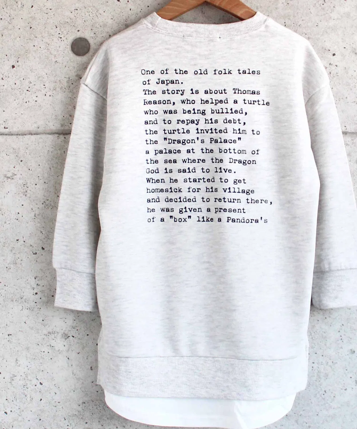 Детская туника-платье с длинным рукавом с принтом THE CASUAL, Charcoal — фото 4