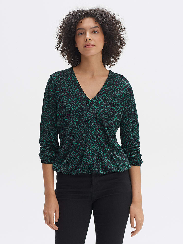

Блуза OPUS Bluse, цвет Grün/Schwarz