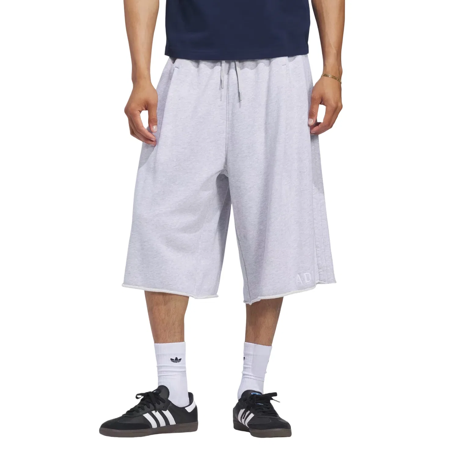 Мужские шорты с принтом Adidas Graphic Sweatshorts Asia Sizing, серый — фото 2
