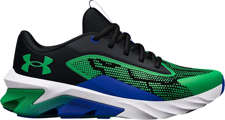 

Кроссовки Under Armour Charged Scramjet 4 GS Black Versa Blue, черный
