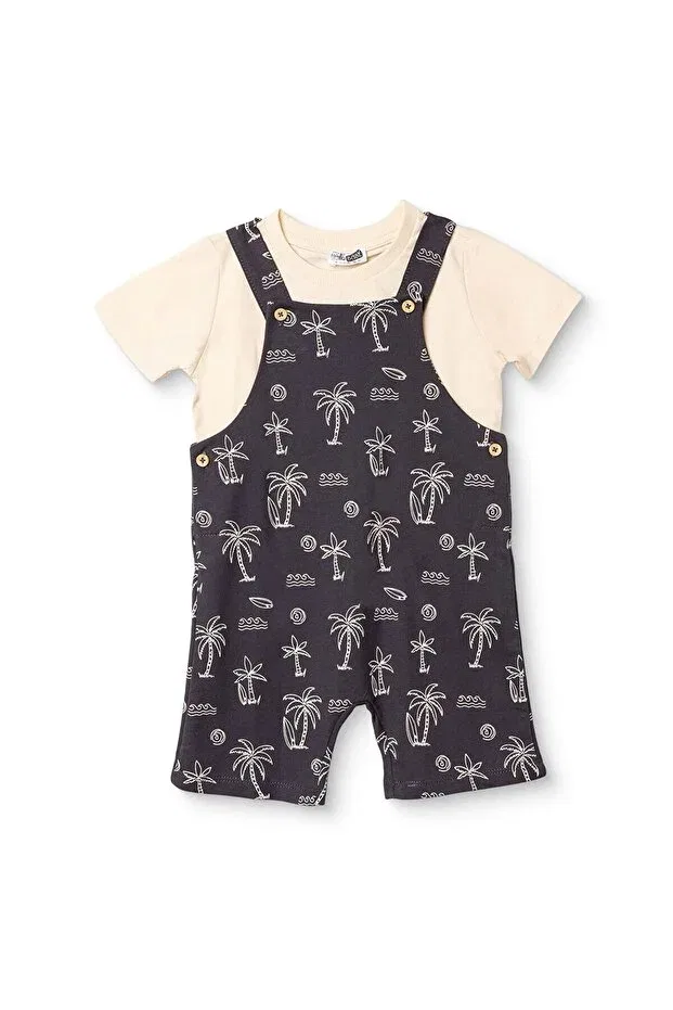 Детский комбинезон для мальчиков с принтом Hellobaby Ebebek Hello Baby, Anthracite Printed