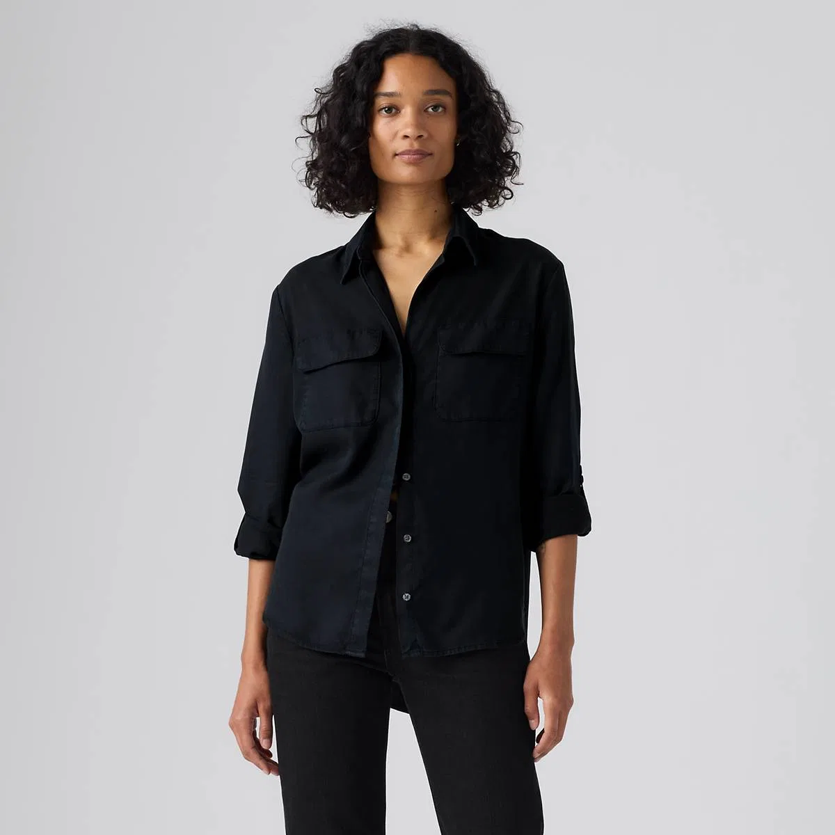 Рубашка на пуговицах Elane в стиле рабочей одежды Levi's, Anthracite Night - Black — фото 3