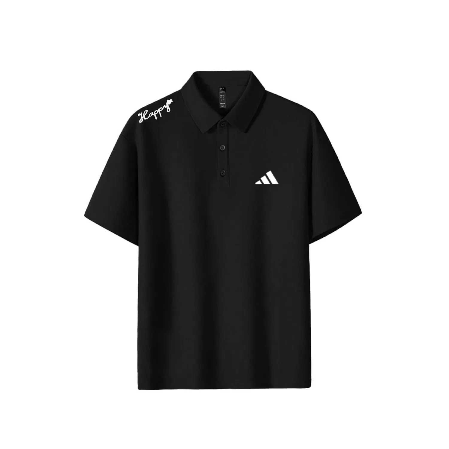 Мужское поло с коротким рукавом Adidas, Black