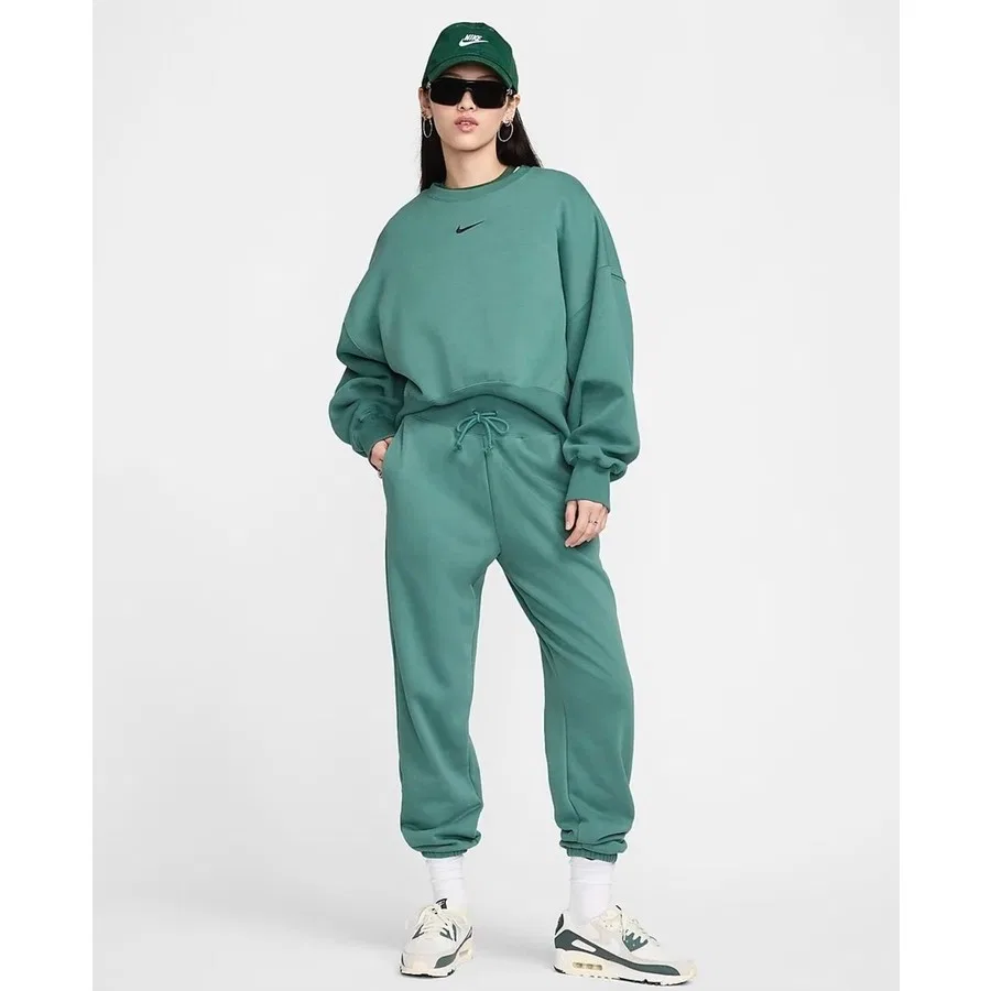 Женские спортивные брюки с флисом Phoenix Fleece Nike, Зеленый — фото 4