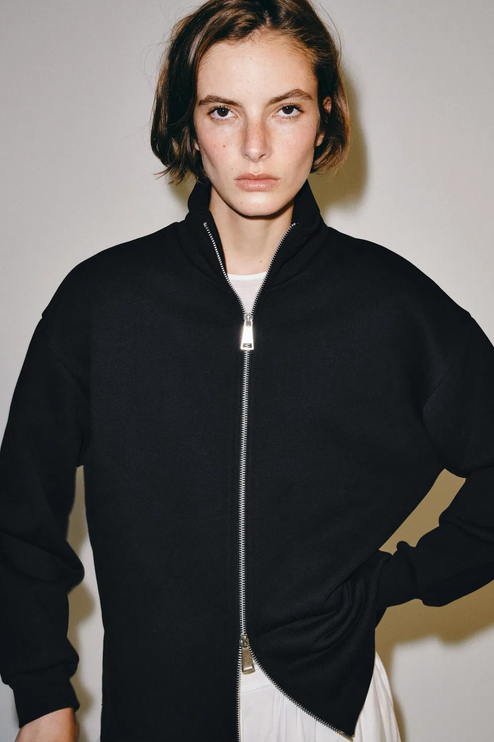 Толстовка на молнии ZARA, Blue — фото 4