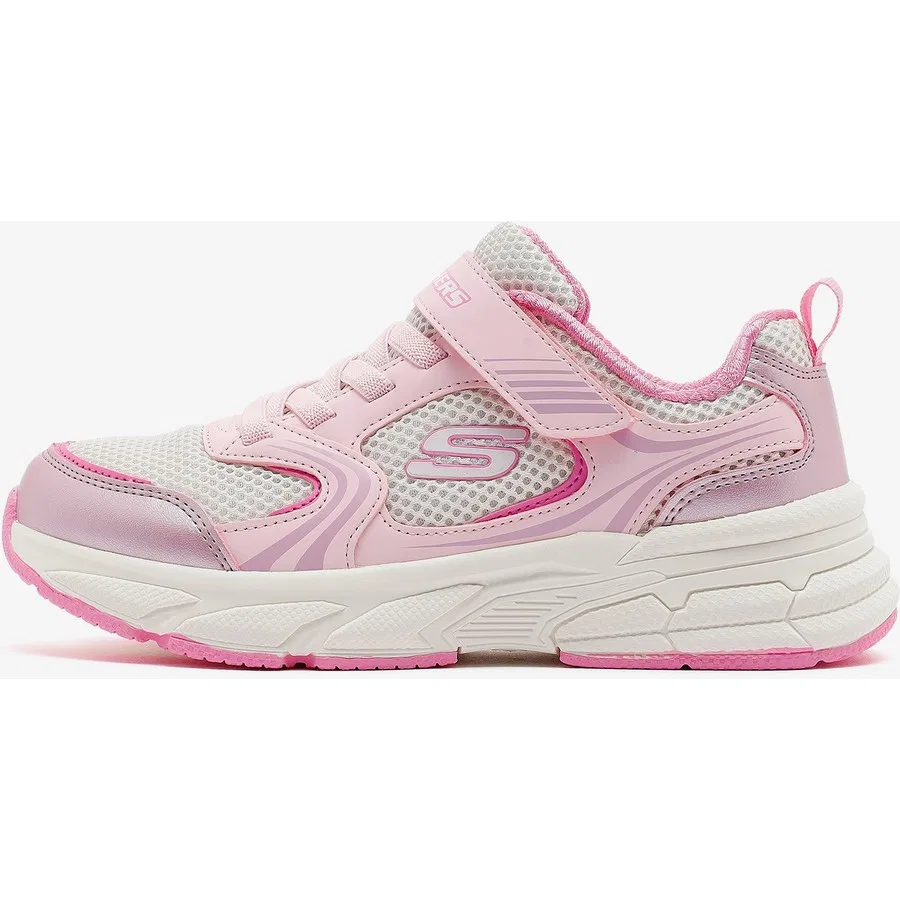 Кроссовки детские с текстурным верхом Retro-Graph Skechers, Бело-серебристый
