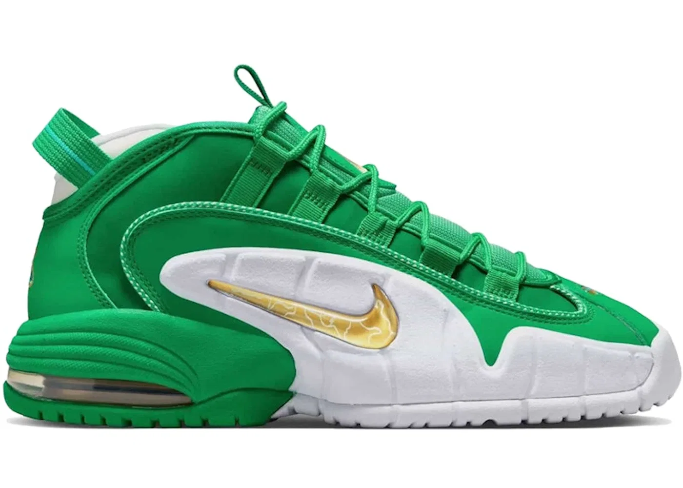 Детские кроссовки Lifestyle Nike Air Max Penny 1, Stadium Green/Metallic Gold/White/Mystic Green/Blue Lightning