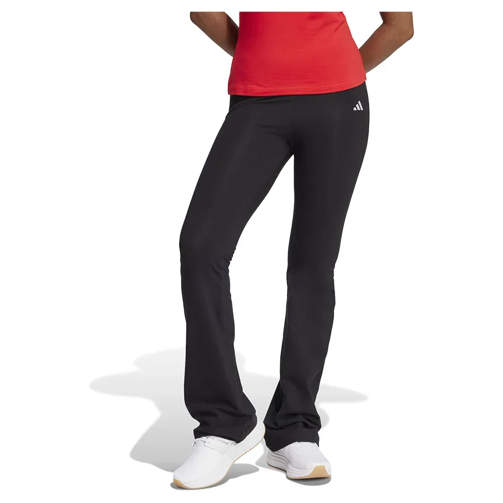 Леггинсы с расклешением Adidas Essentials Small Logo, черный