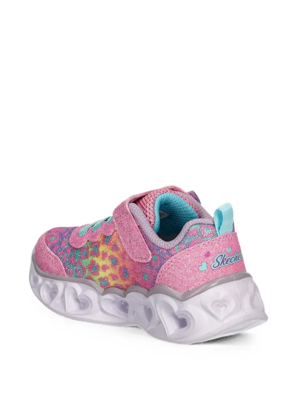Кроссовки Heart Lights с бантом Skechers, розовый — фото 3