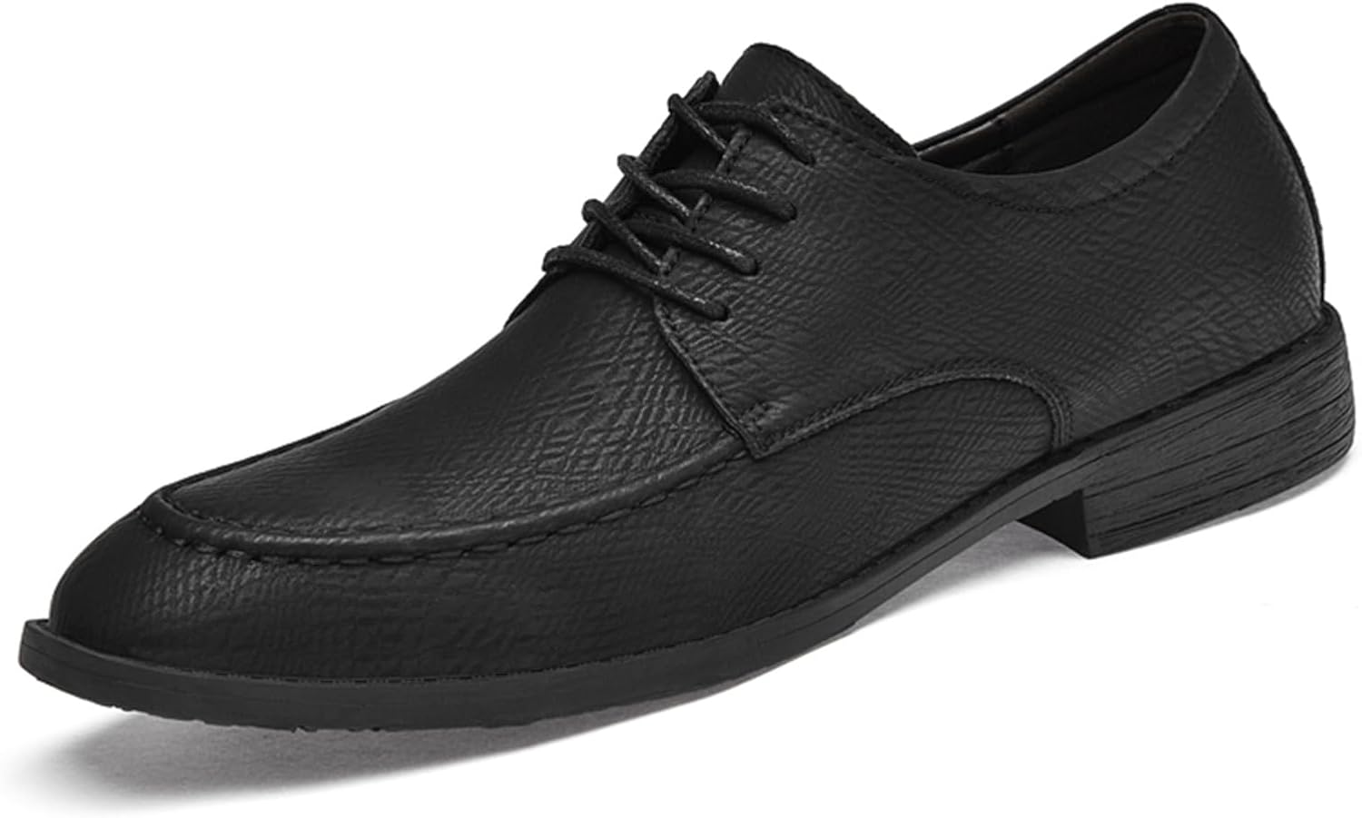 

Мужские оксфорды из натуральной кожи на шнуровке с ортопедической поддержкой свода, низким массивным каблуком, легкие, мягкий круглый носок, для офиса, свадьбы, официальных и деловых мероприятий Tixewsjh, черный