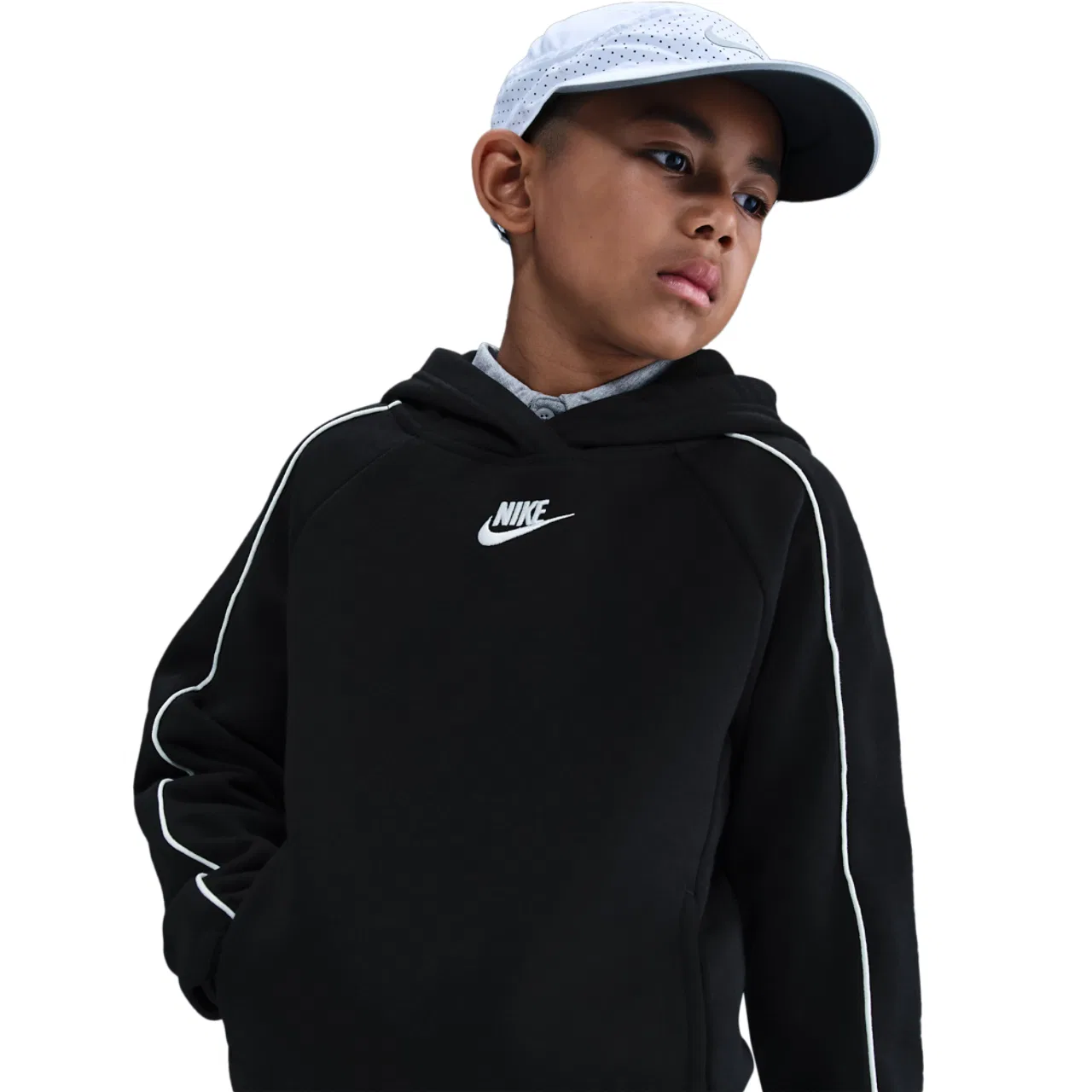 Спортивный костюм для мальчиков NSW Club Fleece Nike, черный/белый — фото 3
