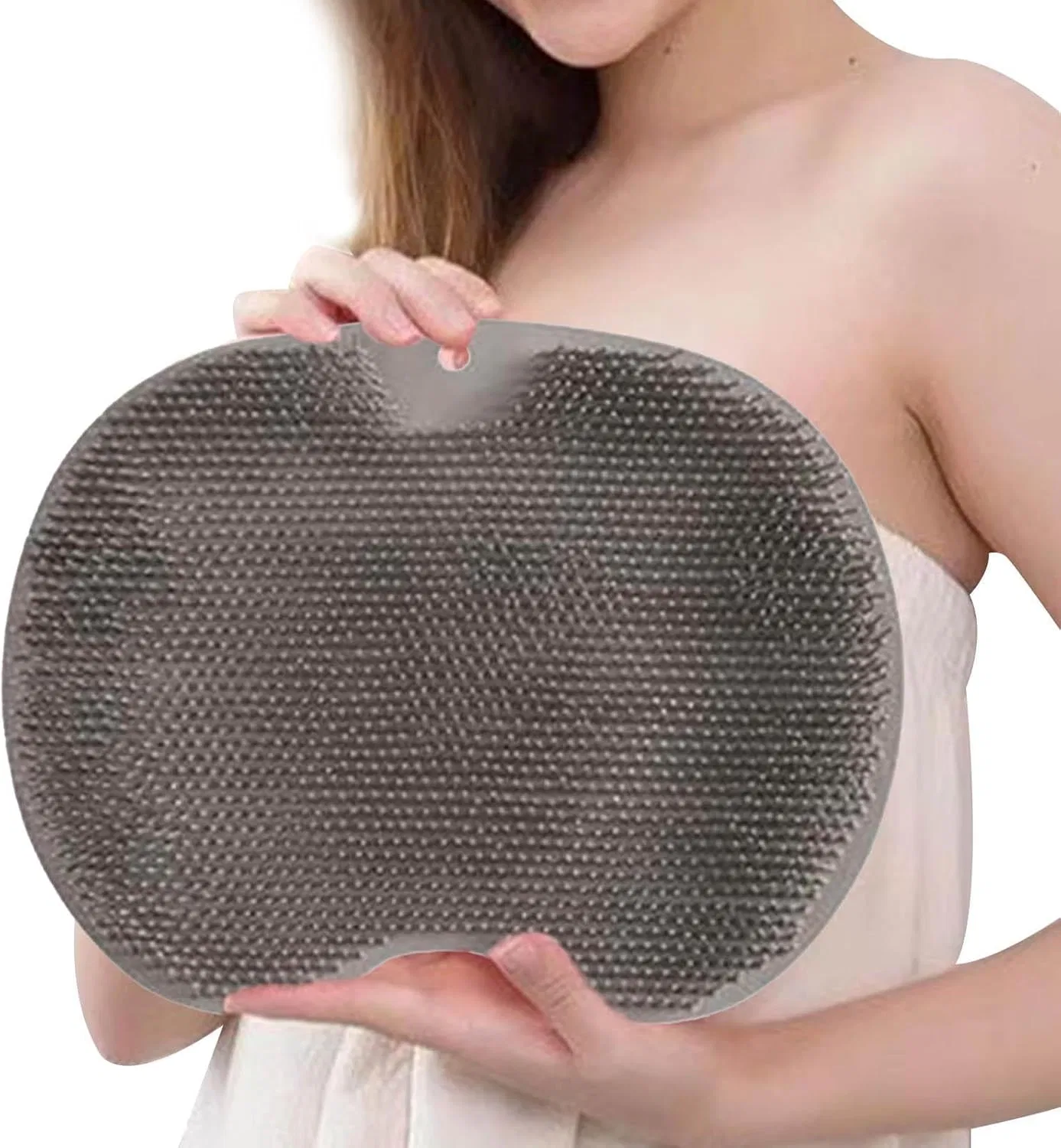 Ножная щетка-скраб для душа Silicone Foot Massager, 3 шт, Gray Generisch
