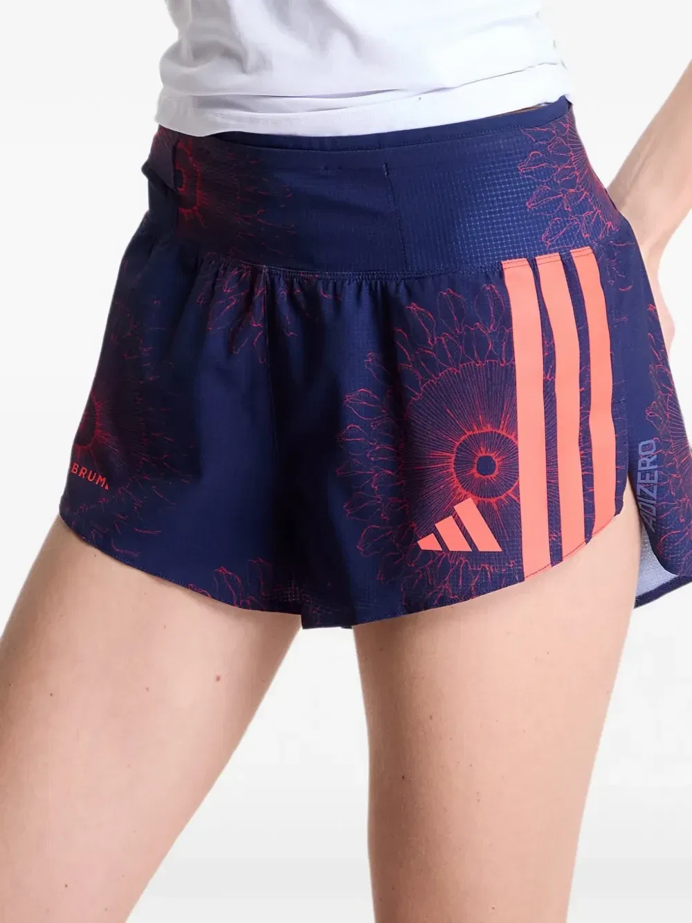Шорты Adizero Labrum с цветочным принтом Adidas, синий — фото 4