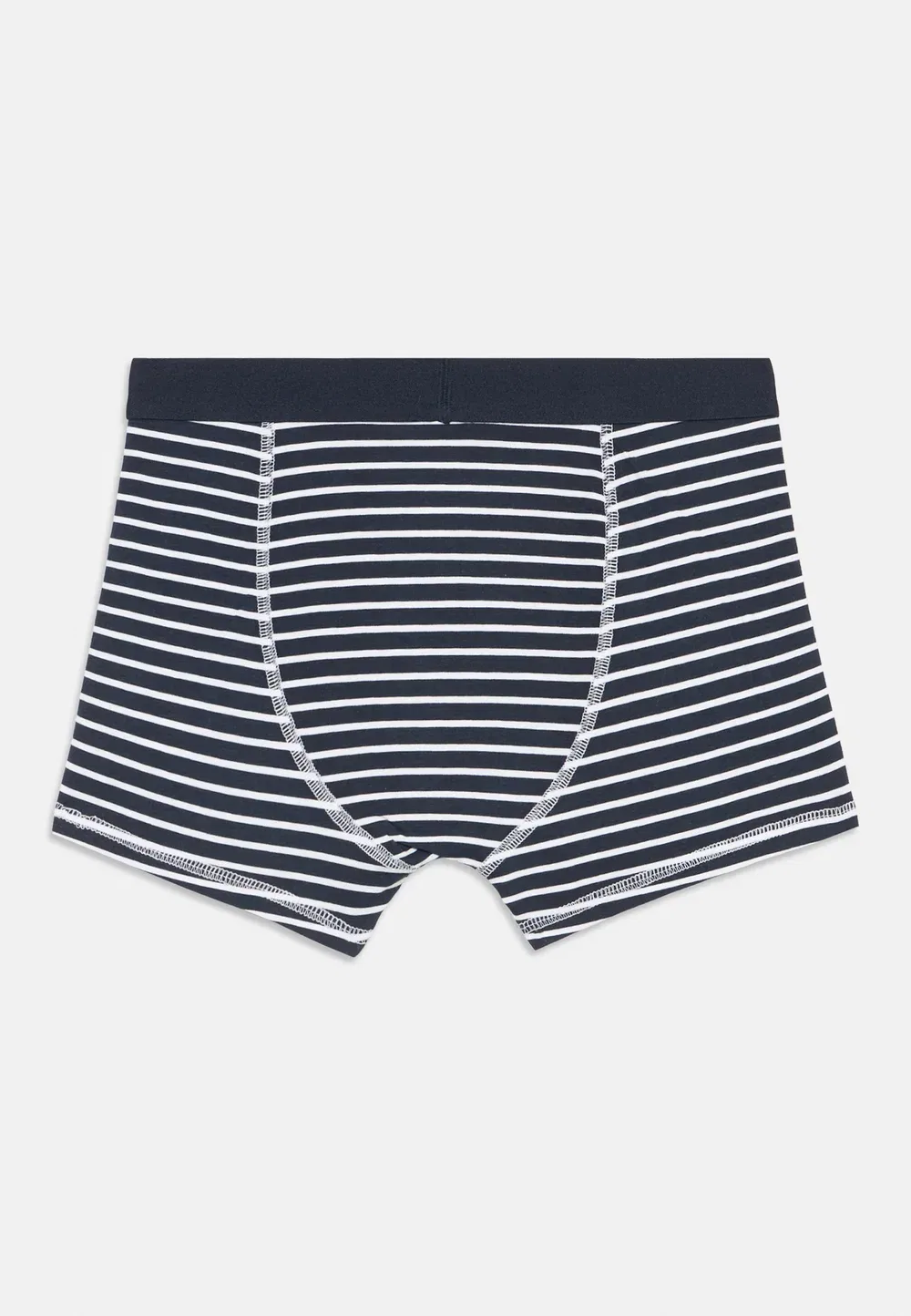 10 пар однотонных и с принтом трусиков для мальчиков Friboo, Light Blue/ Dark Blue/ Off-White — фото 2