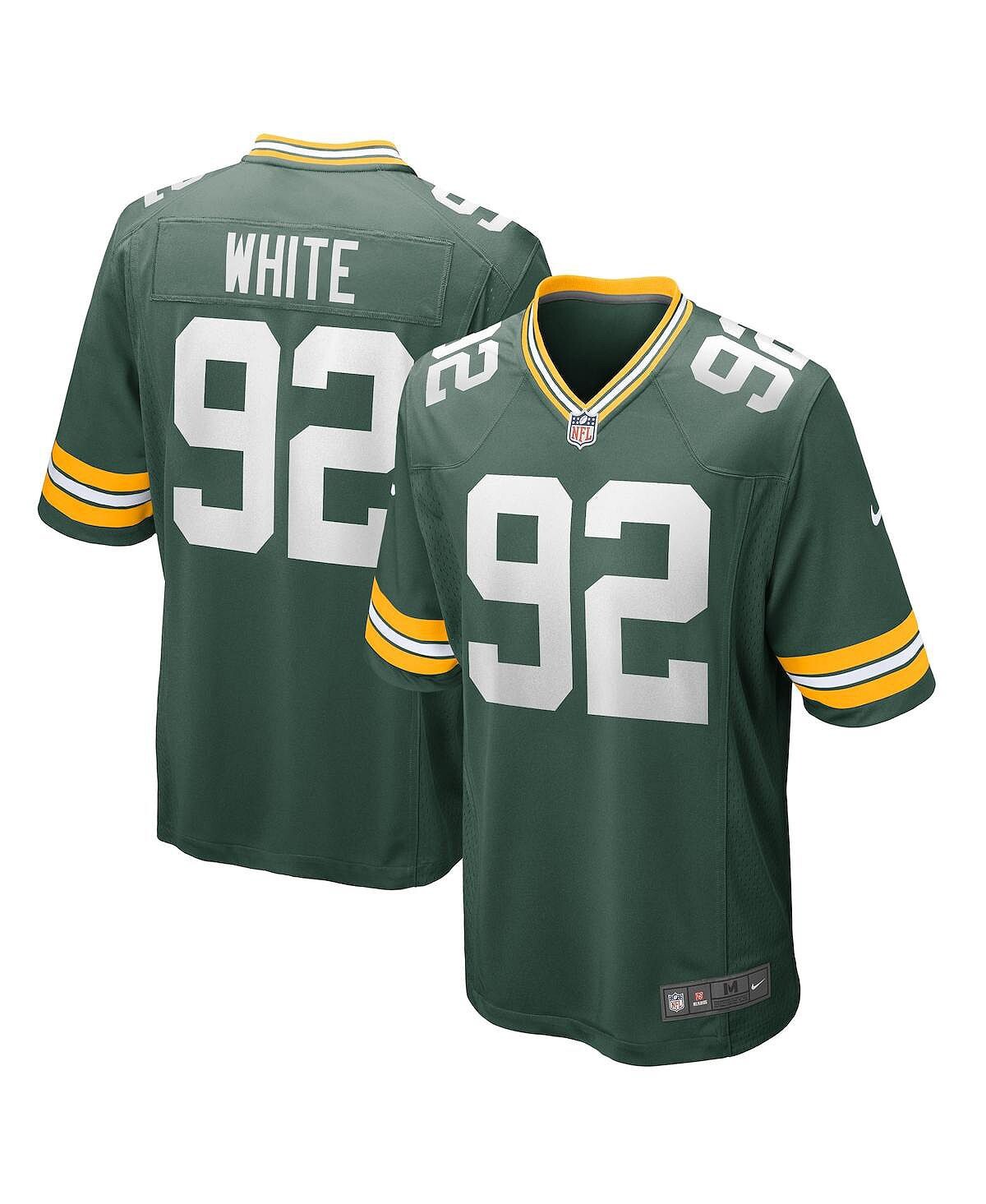 

Мужская футболка reggie white green green bay packers для пенсионеров Nike, зеленый