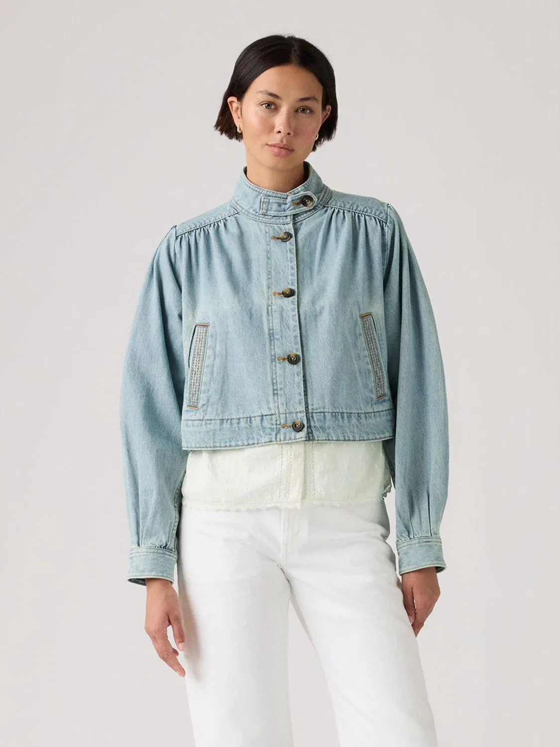 Джинсовая куртка Parker Pretty Levi's, светло-голубой — фото 2