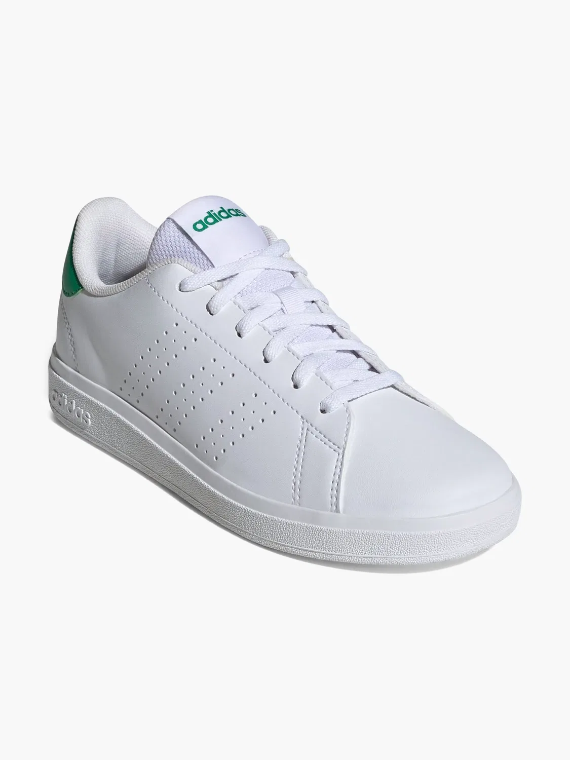 Детские тренировочные кроссовки со шнуровкой Adidas, белый — фото 3
