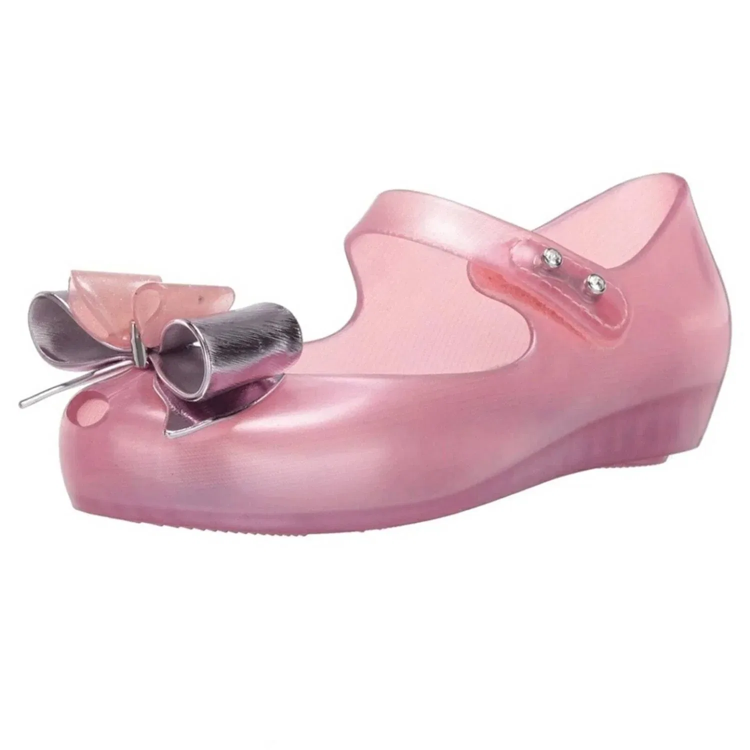 Детские сандалии для девочек с блестящим дизайном Ultragirl Special Mini Melissa, Pink Glitter