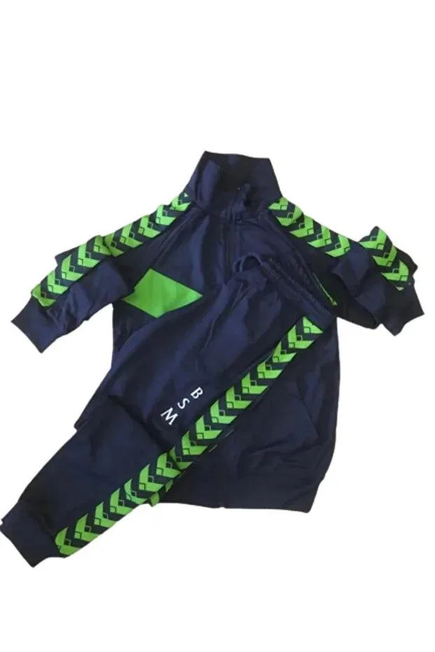 Детский спортивный комплект с молнией Kısmet Sepeti, Navy Blue