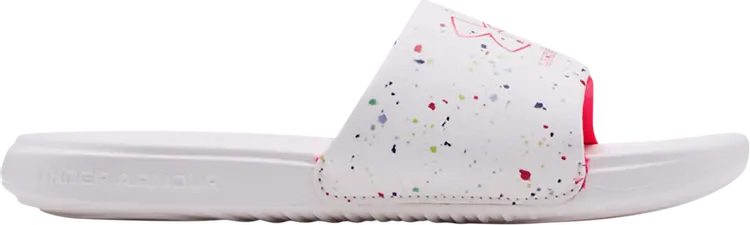 

Сандалии Under Armour Ansa Graphic Slide GS Speckled, белый