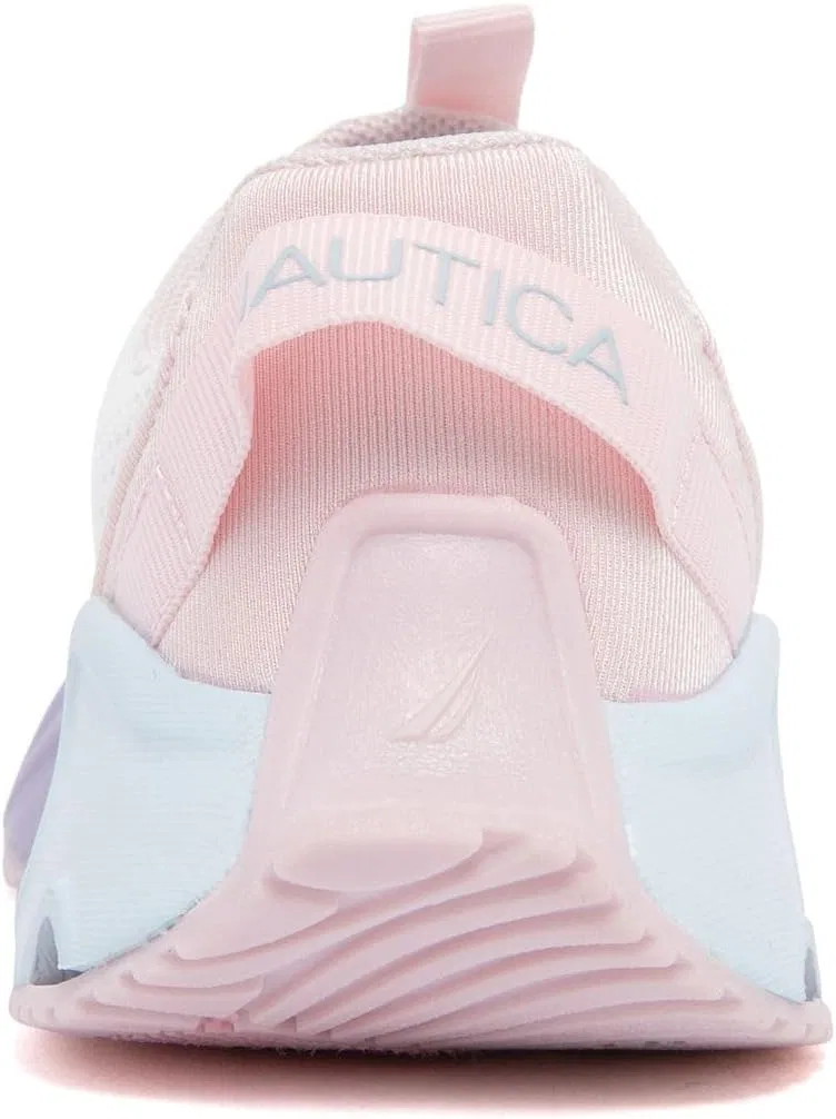 Детские кроссовки для девочек с шнуровкой Nautica, White Iridescent — фото 3