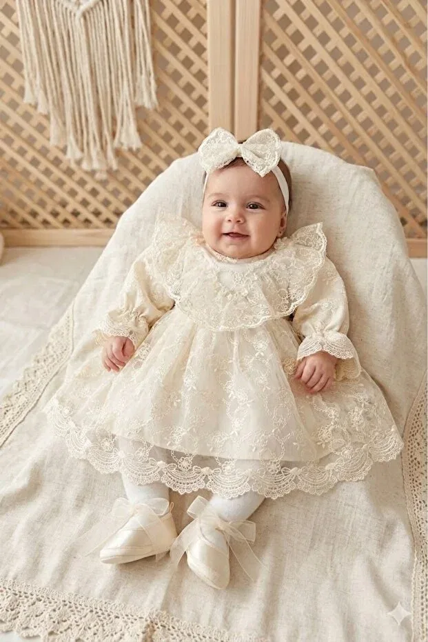 Детское платье для девочек кружевное комплект Park Bebe, Sakura Cappi