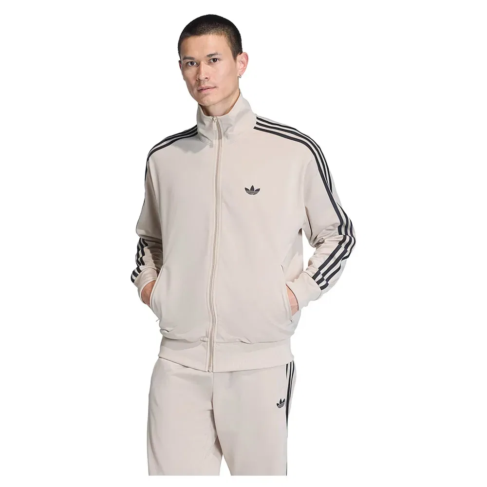Свитшот на молнии Firebird Adidas Originals, бежевый