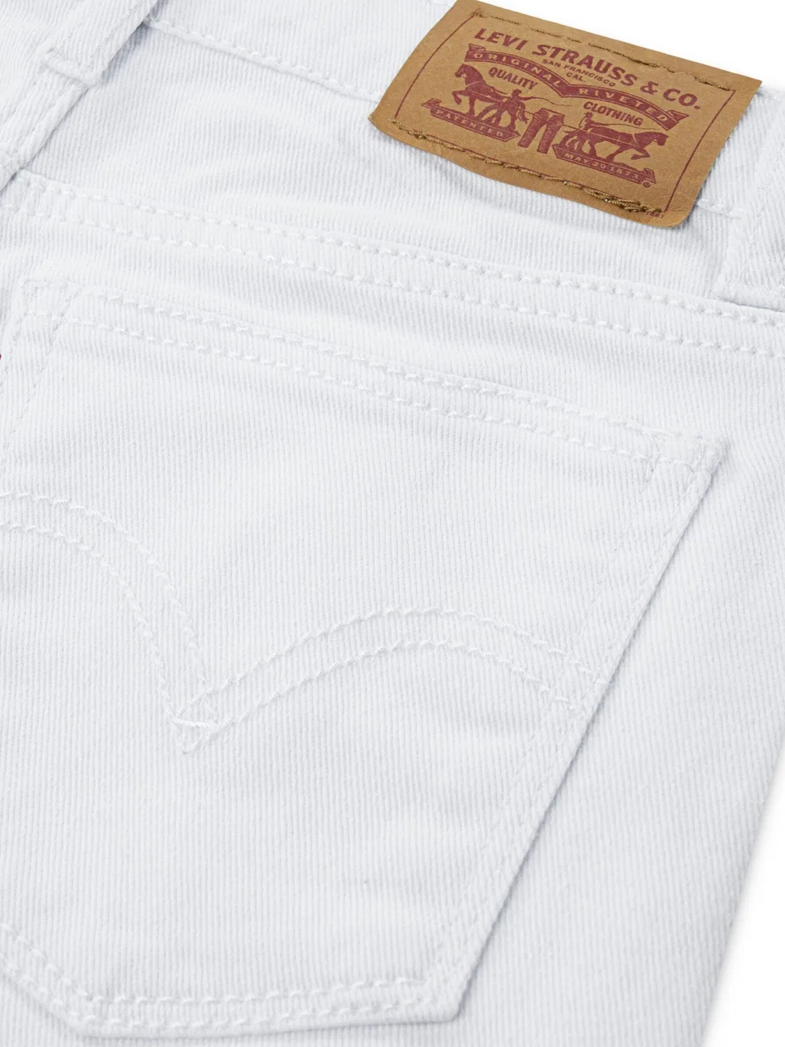 Джинсы с широкой штаниной Levi's, белые — фото 3