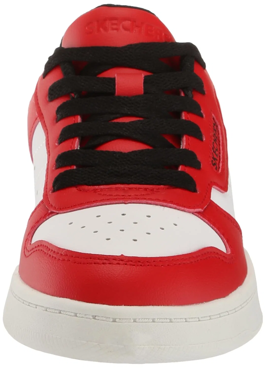 Детские кроссовки для мальчиков с липучкой Quick Street Skechers, Red White — фото 2
