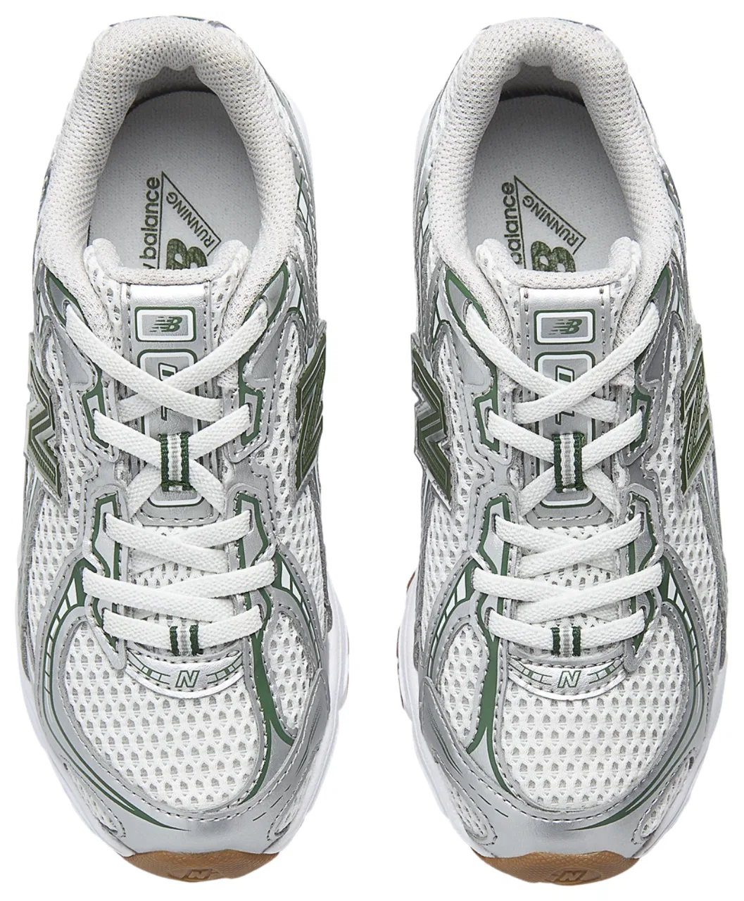 Кроссовки для мальчиков 740 New Balance, цвет Silver Metallic/Green — фото 4