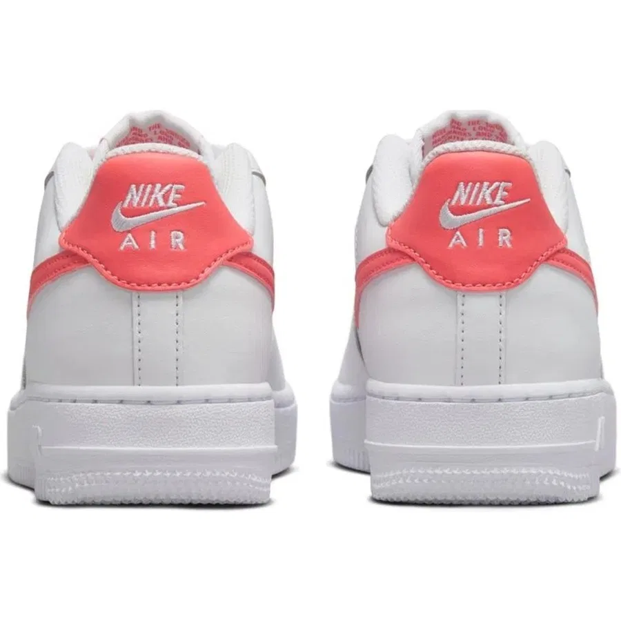 Кроссовки повседневные с кожаным верхом Air Force 1 Nike, Бело-желтый — фото 4