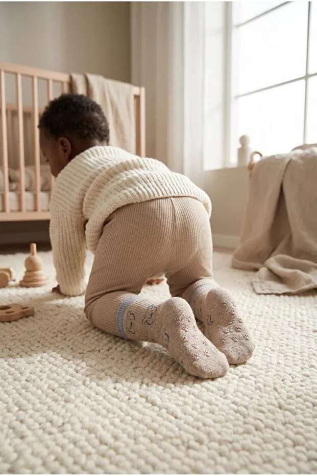 Детские носки для новорожденных махровые Bony Socks, Brown — фото 2