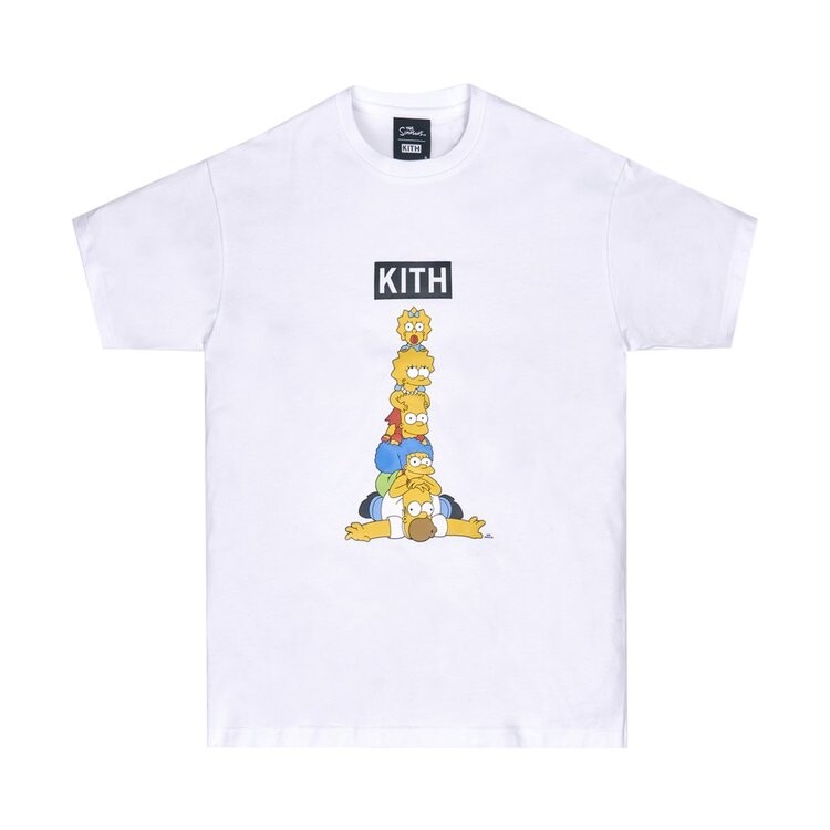 

Футболка Kith For The Simpsons Family Stack Tee 'White', белый