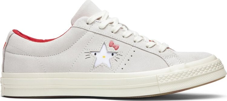 

Кроссовки Converse Hello Kitty x One Star Suede Low Top White, белый, Белый;серый, Кроссовки Converse Hello Kitty x One Star Suede Low Top White, белый